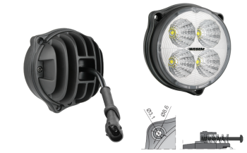 LED Arbeitslampe mit Kabel und H9-H11 Stecker (3 Schrauben version)