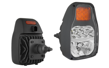 LED Hauptscheinwerfer mit rückwärtiger Halter und eingebautem DT04-6P Stecker - rechts / links