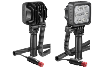 LED Arbeitslampe mit Handhalter, Spiralkabel und Ausschalter