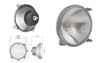 Hauptscheinwerfer Typ R2 - Rechtsverkehr (Abblendlicht, Fernlicht)