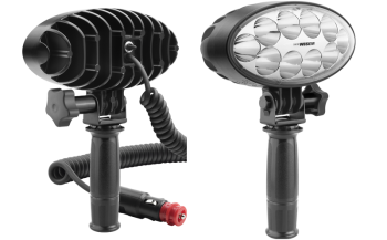 LED Arbeitslampe mit Handhalter, Spiralkabel und Ausschalter