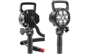 LED Arbeitslampe mit Handhalter, Spiralkabel und Ausschalter