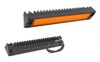 LED Arbeitslampe mit Kabel - orange