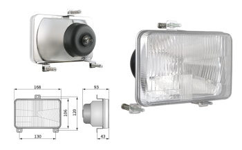 Reflektor Typ H4, Lochabstand 130x120 (Abblendlicht, Fernlicht)