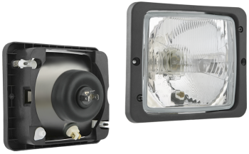 Hauptscheinwerfer Typ R2 mit Rahmen (Abblendlicht, Fernlicht, Positionslicht)