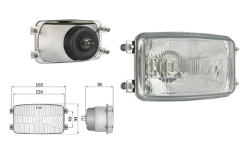 Reflektor Typ H4 (Abblendlicht, Fernlicht)