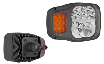LED Hauptscheinwerfer mit rückwärtiger Halter und eingebautem DT04-6P Stecker - rechts