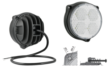 LED Arbeitslampe mit Kabel (3 Schaftschrauben version)
